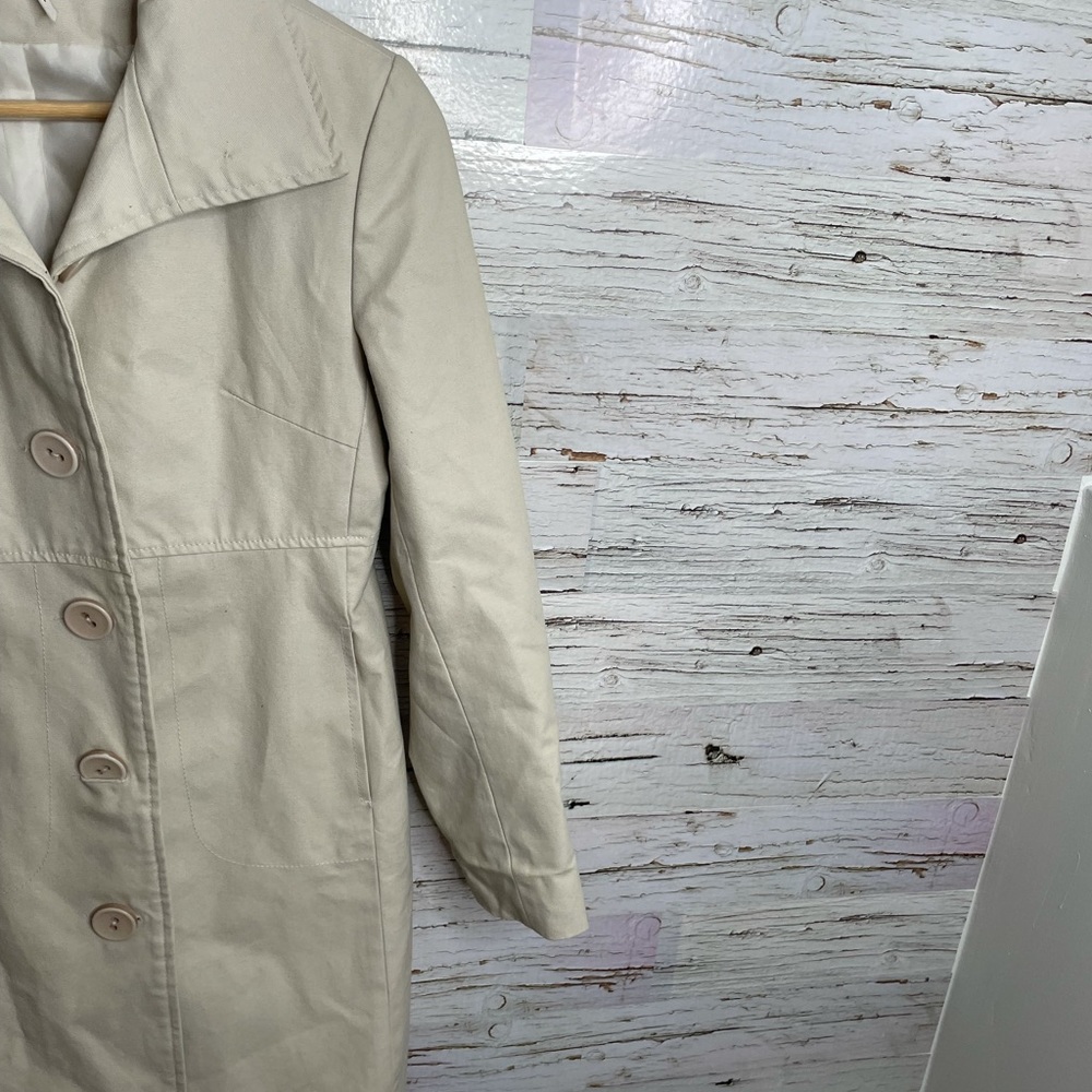 Roxy Women's Cream Trench Coat - Picture 4 of 12